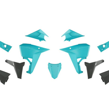 Revolution Plastic Kit Aquamarine Green & Black, 24-26 Kove 800, R-tech R-KITKOV-VA1-025