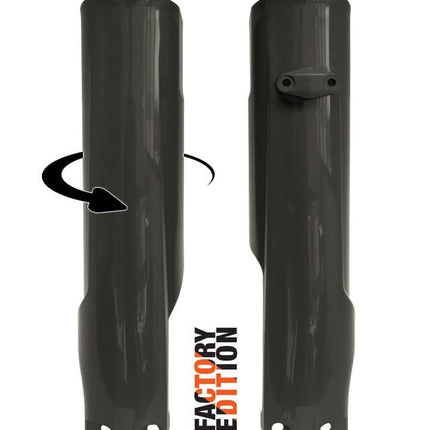 Factory Full Wrap Fork Guards 2023/2024 KTM Sx/sx-f, Husky Fc/tc, Black, Rtech R-PSKTMNR0093