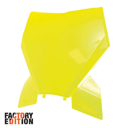 Factory Front Number Plate 2023-2025 Sx/sx-f KTM Neon Yellow, Rtech R-TBKTMGF0093