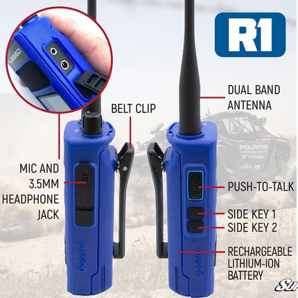 Rugged Radios Rugged R1 Business Band Two-Way Handheld Radio Digital and Analog