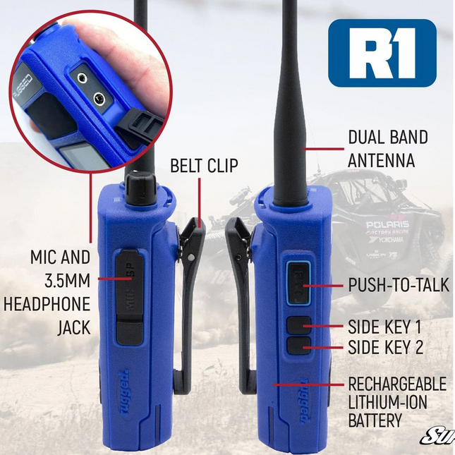 Rugged Radios Rugged R1 Business Band Two-Way Handheld Radio Digital and Analog