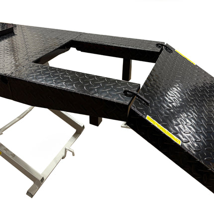 Heavy Duty 450KG (1000LBS) Motorcycle And ATV Workshop Air Lift With Removable Side Extensions