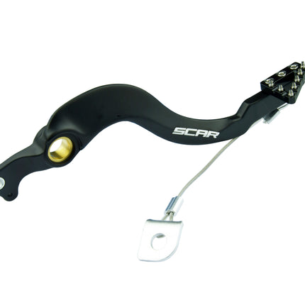 Rear Brake Pedal Black 04-26 Honda CRF 250 450 R Rx Rwe Scar RBP203BK