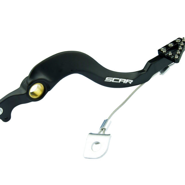 Rear Brake Pedal Black 04-26 Honda CRF 250 450 R Rx Rwe Scar RBP203BK
