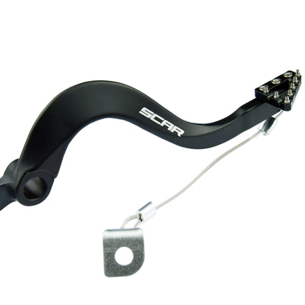 Rear Brake Pedal Black 06-26 Kawasaki KX 250 450 F X Scar RBP303BK