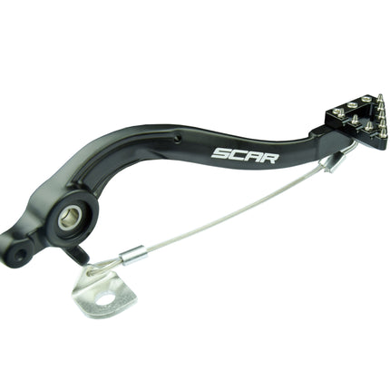 Rear Brake Pedal Black 17-23 Gasgas Husqvarna KTM Ec Mc Te Fe Tc Exc Sx 150-501 Scar RBP504BK
