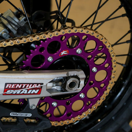 Rear Sprocket Alloy Renthal, Ultralite 441U-428-48GPPE Purple