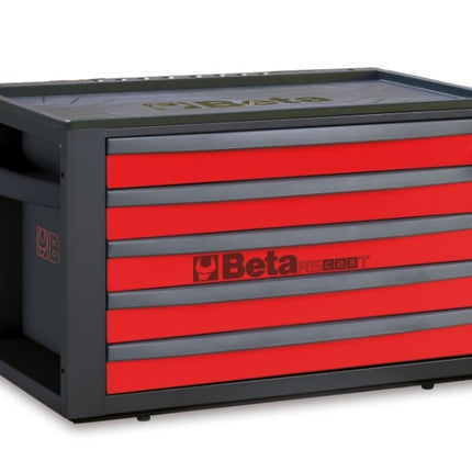 Portable Tool Chest with 5 Drawers and Centralized Lock - Beta Tools RSC23T-R