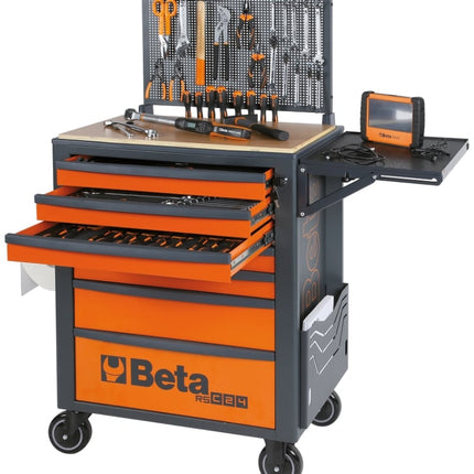 Mobile Roller Cab 7 Drawers Reinforced Worktop 800kg Capacity - Beta Tools RSC24/7-A