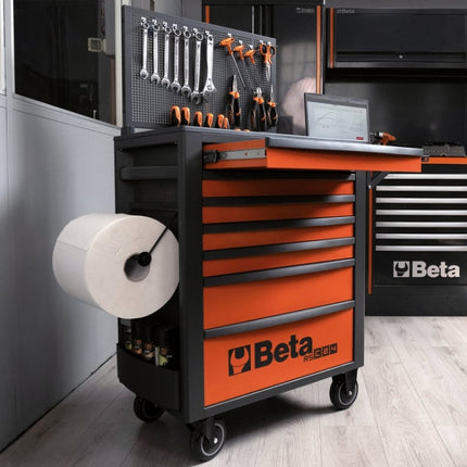 Mobile Roller Cab 7 Drawers Reinforced Worktop 800kg Capacity - Beta Tools RSC24/7-A