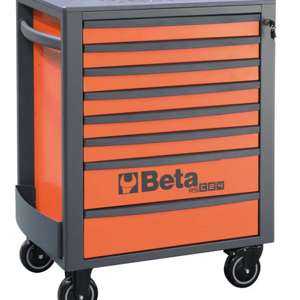 Mobile Roller Cab 8 Drawers Reinforced Worktop 800kg Capacity - Beta Tools RSC24/8-B