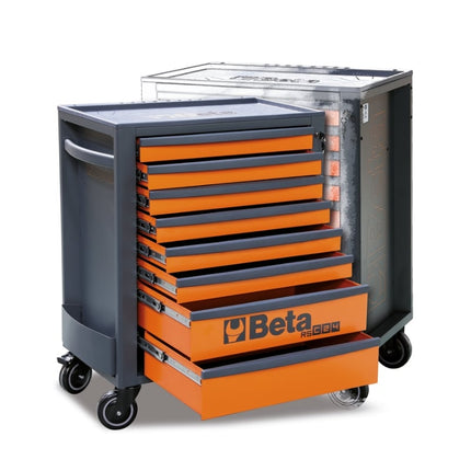 Mobile Roller Cab 8 Drawers Reinforced Worktop 800kg Capacity - Beta Tools RSC24/8-B