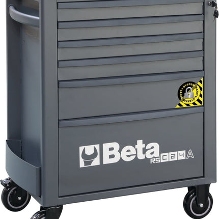 Mobile Roller Cab 6 Drawers Anti-Tilt System Reinforced Worktop 800kg Capacity - Beta Tools RSC24A/6-R