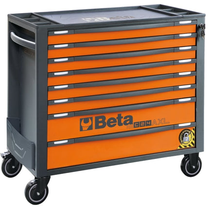 Mobile Roller Cab 8 Drawers Anti-Tilt System Long Model 1000kg Capacity - Beta Tools RSC24AXL/8-R