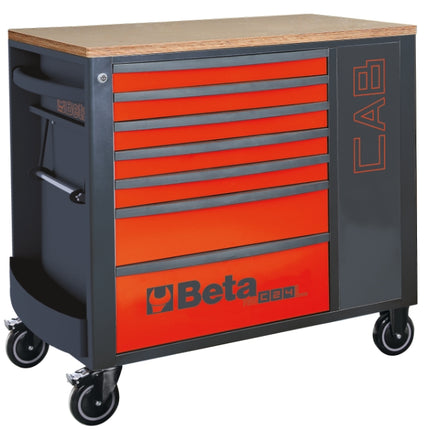 Mobile Roller Cab 7 Drawers Tool Cabinet 1100kg Capacity - Beta Tools RSC24L-CAB/A