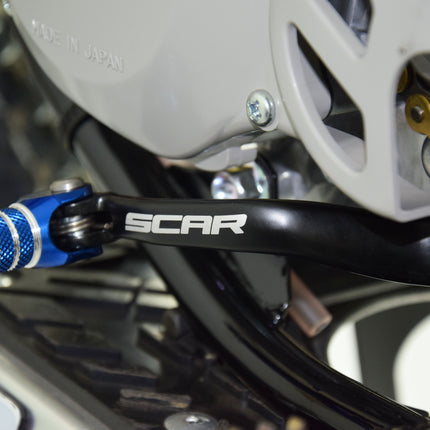 Gear Shift Lever Black Blue Tip 99-26 Yamaha YZ 65 85 Forged Aluminium Scar GSL408
