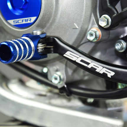 Gear Shift Lever Black Blue 18-26 Fantic Yamaha Xe Xx WR YZ F Fx 250 450 Aluminium Scar GSL413