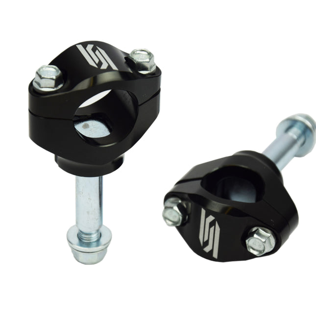 Oversize Handlebar Mounts Black 06-26 Kawasaki KX 250 450 28.6mm Stock Triple Clamps 30mm Scar P63