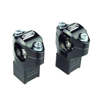 Oversize Bar Mounts Black 05-26 KTM Husqvarna Beta Sherco Gasgas Husaberg Stock 28.6mm Scar P65