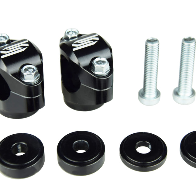 Handlebar Mounts Black 16-26 Husqvarna KTM Tc Fc Tx Fx Sx 125 150 250 300 350 450 690 701 28.6mm Scar P66