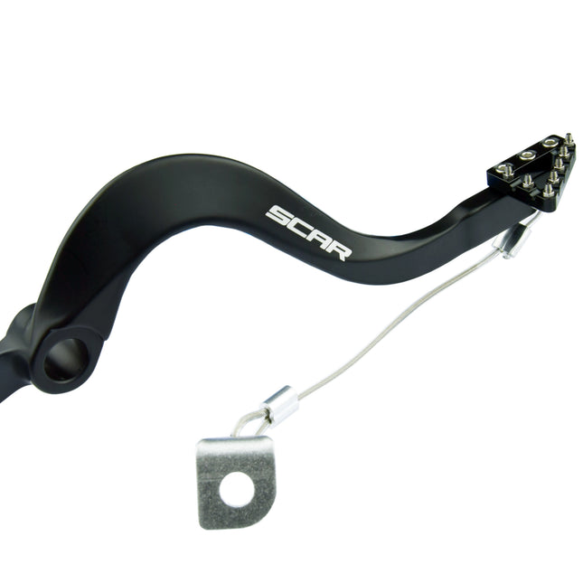 Rear Brake Pedal Black 06-26 Kawasaki KX 250 450 F X Scar RBP303BK