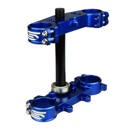 Triple Clamps Blue YZ 65 85 Offset 25mm Scar S1422