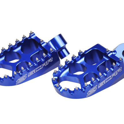 Evo Footpegs Blue 97-26 Alta Redshift Ex MX Sm Fantic Xe Xx Yamaha YZ WR Tenere 57mm Scar S1511B
