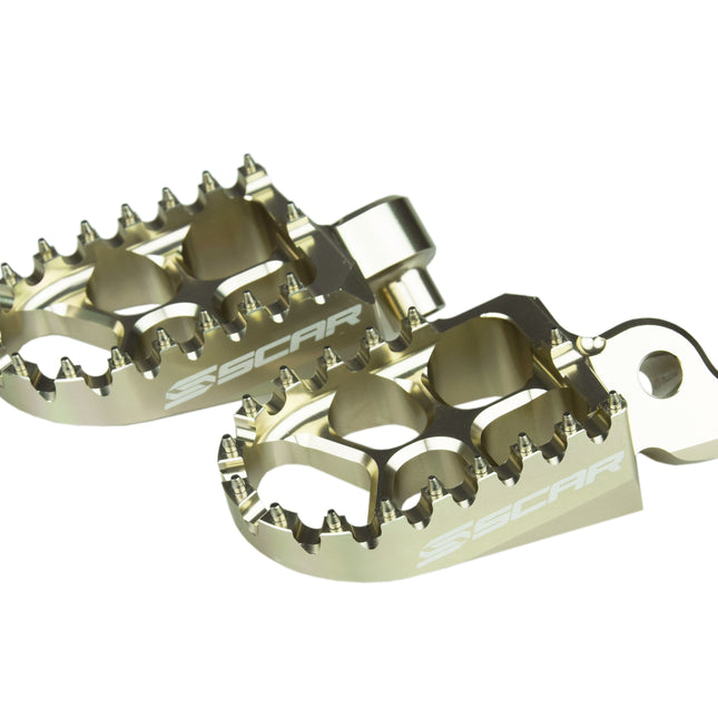 Evo Footpegs Titanium Color 97-26 Alta Fantic Yamaha Redshift Ex MX Sm Xe Xx YZ WR Tenere 57mm Scar S1511T