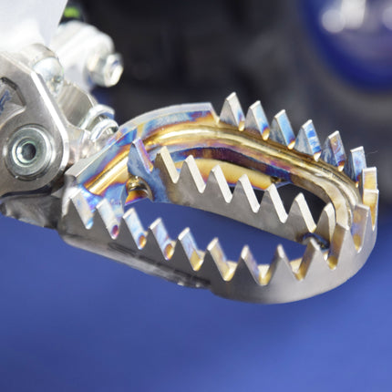 Footpegs Gripper 97-26 Alta Fantic Yamaha Redshift Xe Xx YZ WR Tenere Titanium 60mm Wide Scar S1516