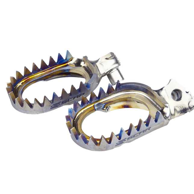 Titanium Footpegs Anti-mud 97-26 Alta Fantic Yamaha Redshift Xe Xx Xef Xxf YZ WR Tenere Scar S1516AM