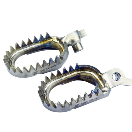 Titanium Footpegs Anti-mud 23-26 Fantic Yamaha Xxf WR YZ F Fx 250 450 60mm 18 Teeth Scar S1517AM