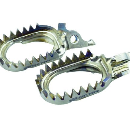 Titanium Anti-mud Footpegs 02-26 Honda CR CRF Africa Twin 125 150 250 300 450 1000 1100 Scar S2516AM