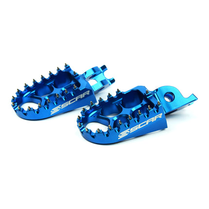Evo Footpegs Blue CRF Kxf Aluminium Billet Scar S3515B