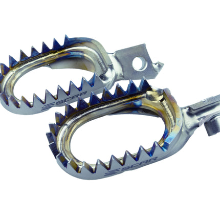 Titanium Footpegs 08-26 Suzuki RM-Z Rmx Z 250 450 Anti-mud 60mm 18 Teeth Scar S4516AM