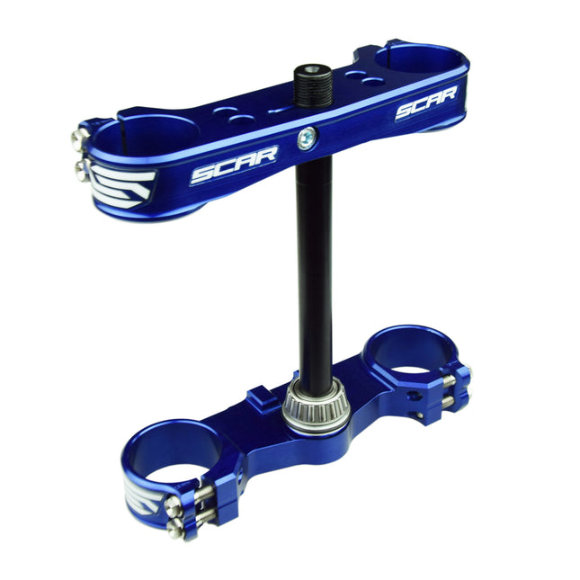Triple Clamp Set 04-24 85 Sx Husqvarna Tc Mc Scar Racing S5416B Blue 16mm Offset
