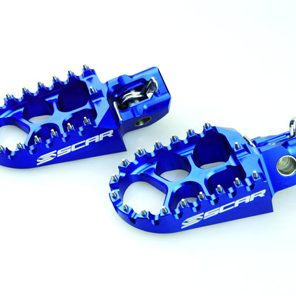 Evo Footpegs Blue 16-24 Gas Gas Husqvarna KTM Ec Exc Fc Fe Fs Mc Sx Tc Te Tx Xc 57mm Scar S5511B