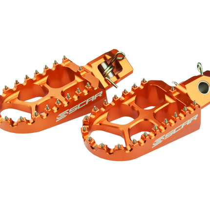 Evo Footpegs Orange 23-26 Gasgas Husqvarna KTM Ec Ex Mc Tc Te Fc Fe Tx Fx Fs Sx Xc Exc Scar S5515OR