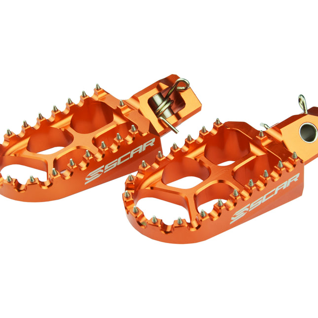 Evo Footpegs Orange 23-26 Gasgas Husqvarna KTM Ec Ex Mc Tc Te Fc Fe Tx Fx Fs Sx Xc Exc Scar S5515OR
