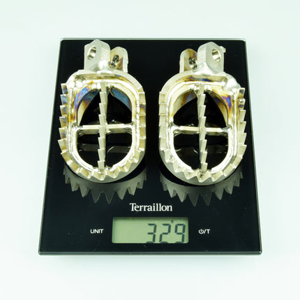 Titanium Footpegs Gripper 98-26 Beta Gasgas Husaberg Husqvarna KTM Sherco Rr Mc Fe Sx Se Scar S5516