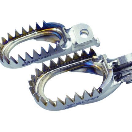 Titanium Footpegs Anti-mud 98-26 Beta Gasgas Husaberg Husqvarna KTM Sherco 60mm Scar S5516AM