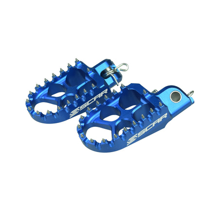 Evo Footpegs Blue 98-26 Husqvarna KTM Enduro Supermoto Freeride Sx Smc 701 690 85 57mm Scar S5585BL