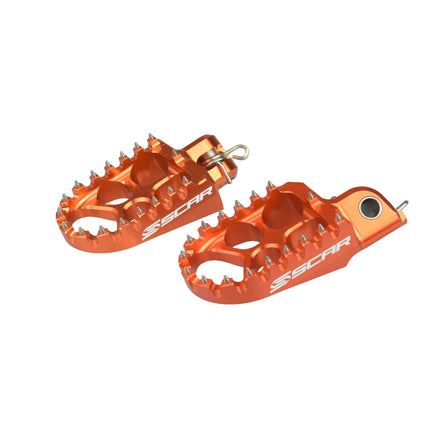Evo Footpegs Orange 98-26 Husqvarna KTM Enduro Supermoto Freeride Sx Smc 85 105 690 701 Scar S5585OR