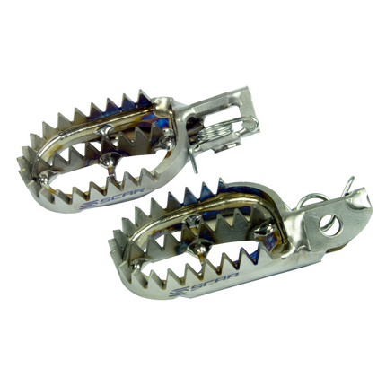Titanium Footpegs Gripper 20-26 Beta Rr Race X-pro Rx 125 200 250 300 350 390 430 450 480 Scar S7516