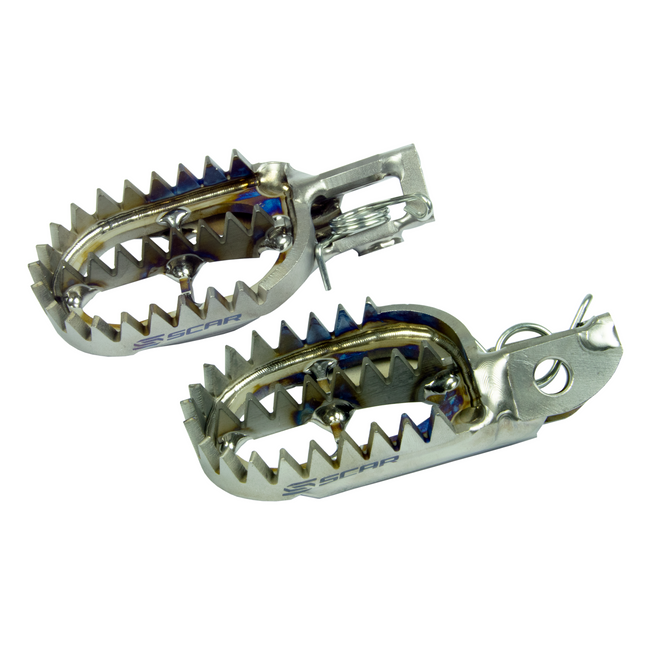 Titanium Footpegs Gripper 20-26 Beta Rr Race X-pro Rx 125 200 250 300 350 390 430 450 480 Scar S7516