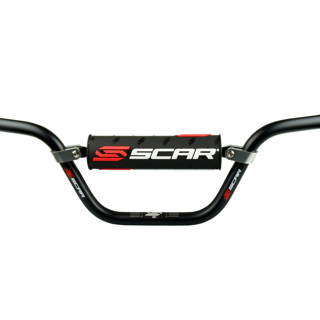 Handlebar Black 22.2mm 7-8 Pit Bike Style Aluminium 7075 T6 Scar S9062BK