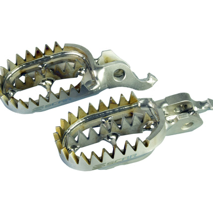 Titanium Footpegs Gripper 24-26 Triumph Tf 250 450 C E X Rc GR5-TI 60mm 27 Teeth Scar S9516