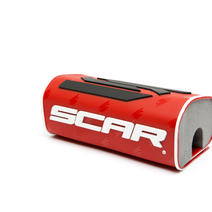 Oversize Handlebar Pad Red Without Crossbar 1 1-8 Scar Smsord