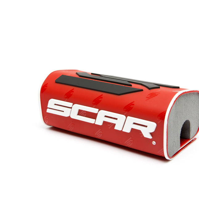 Oversize Handlebar Pad Red Without Crossbar 1 1-8 Scar Smsord