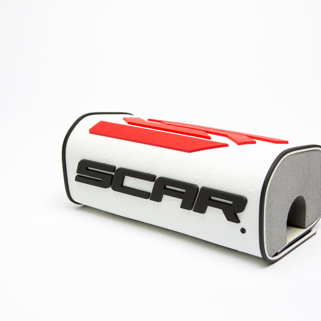 Handlebar Pad White Oversize Without Crossbar Scar Smsow