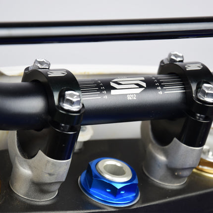 Handlebar Riser Kit Black Universal 22.2mm 20mm Rise Scar UBR1